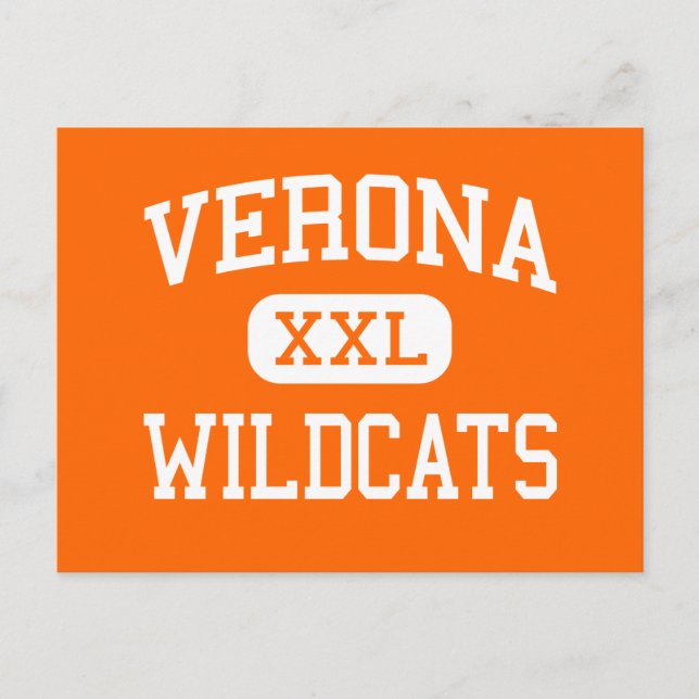 Postal Verona - Wildcats - Área - Verona Wisconsin (Anverso)