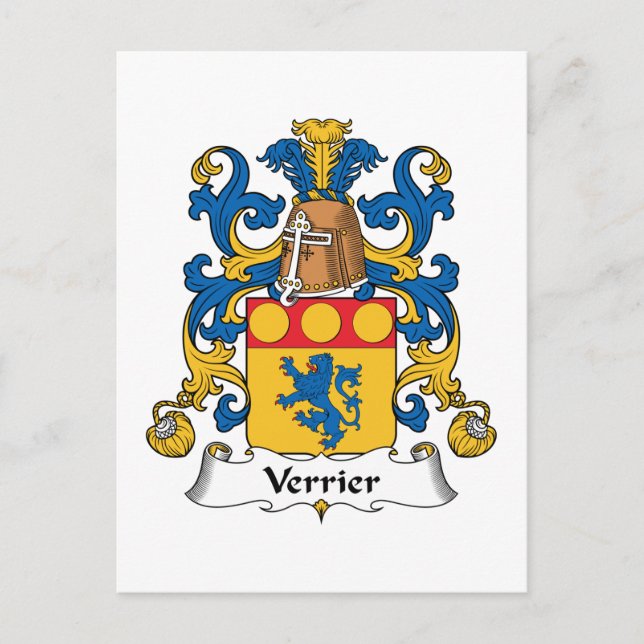 Postal Verrier Family Crest (Anverso)