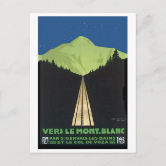 Postal Vers Le Mont. Blanc