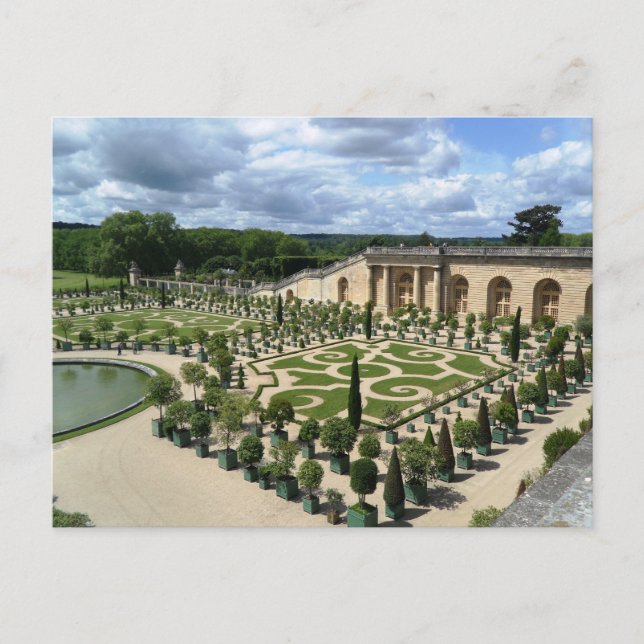 Postal Versailles Orangerie France Gardens PostCard (Anverso)