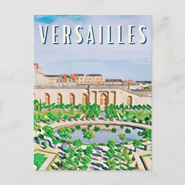 Postal Versailles Photo Vintage  (Anverso)