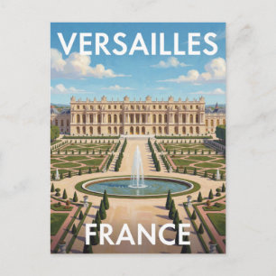 Postal Versalles Francia Palacio Histórico Jardín Lugar E