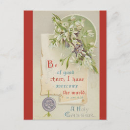 Postal Versículo Bíblico Antiguo Anímate Pascua