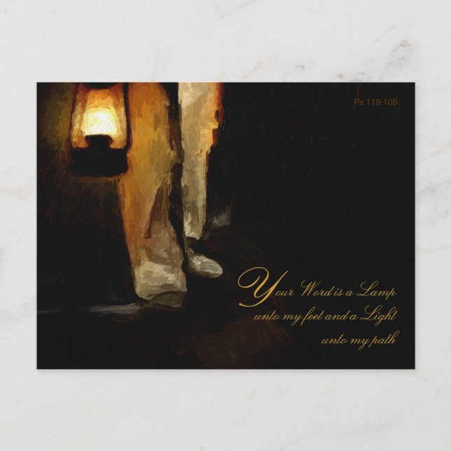 Postal Versículo bíblico de inspiración cristiana de alie (Anverso)