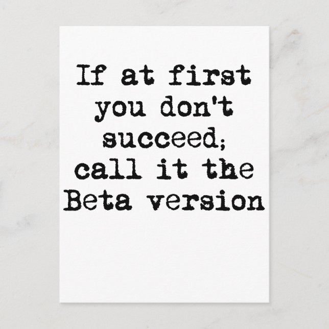 Postal Versión beta (Anverso)