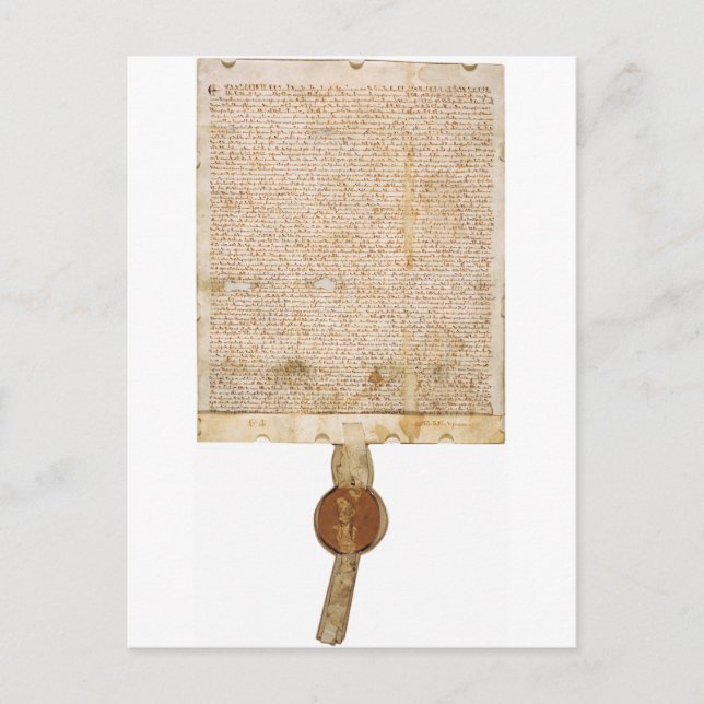 Postal Versión de la Carta Magna 1297 (Anverso)