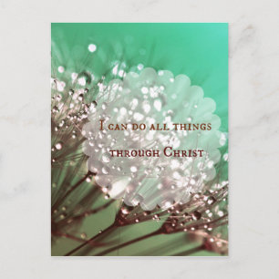 Postal Verso de la Biblia: Puedo hacer todo a través de C