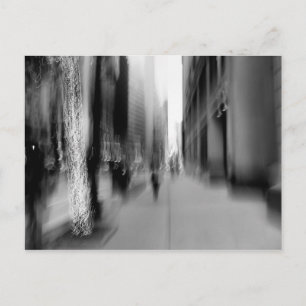 Postal vertical B&W para desenfoque de NYC