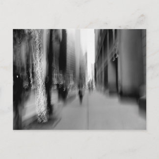 Postal vertical B&W para desenfoque de NYC