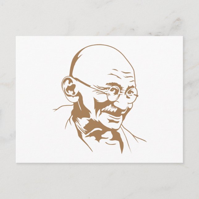 Postal vertical Mahatma Gandhi (Anverso)