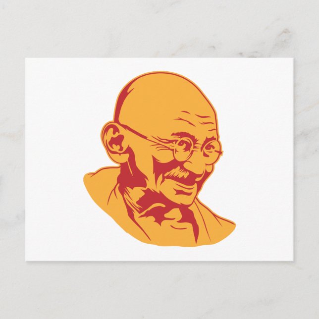 Postal vertical Mahatma Gandhi (Anverso)