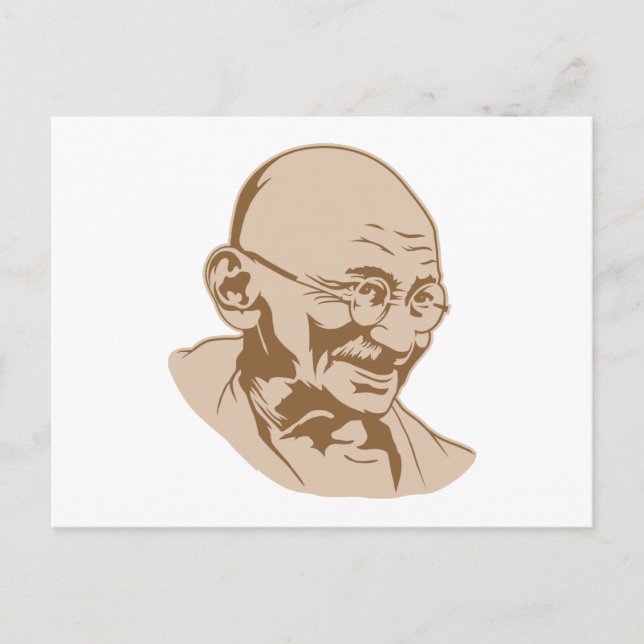 Postal vertical Mahatma Gandhi (Anverso)