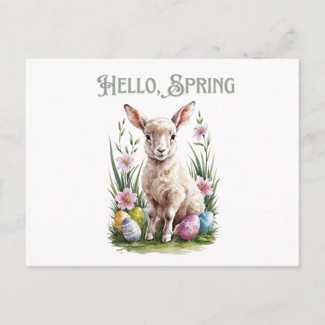 Postal Vértigo, Huevos y Flores de las acuarelas de Pascu (Anverso)