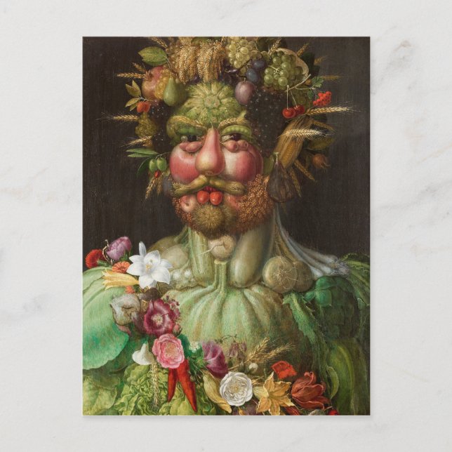 Postal Vertumnus de Giuseppe Arcimboldo (1590) (Anverso)