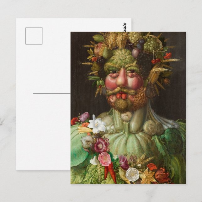 Postal Vertumnus | Giuseppe Arcimboldo | (Anverso / Reverso)