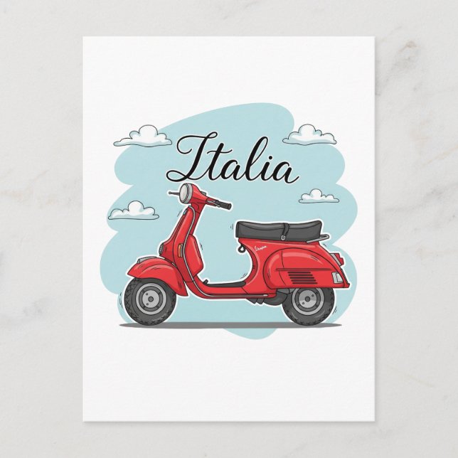 Postal Vespa Italia (Anverso)