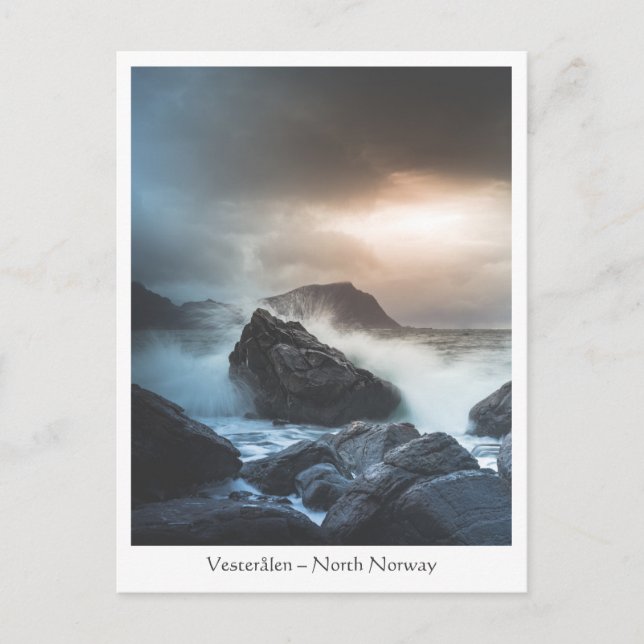 Postal Vesterålen Noruega (Anverso)