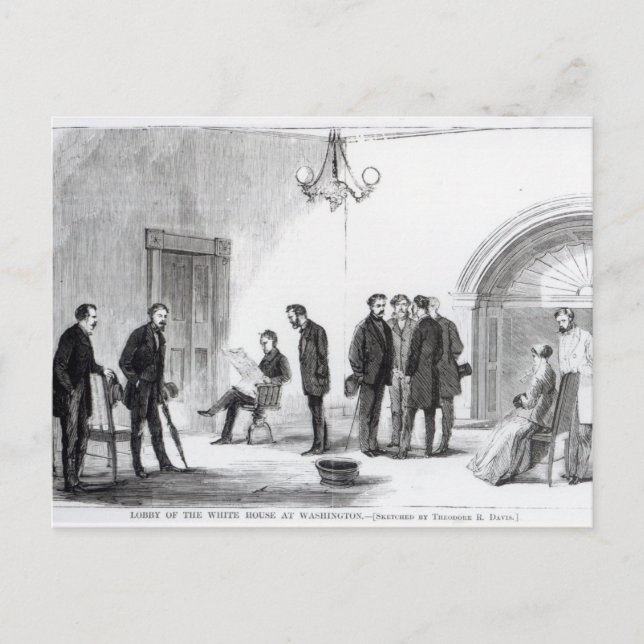 Postal Vestíbulo de la Casa Blanca en Washington (Anverso)