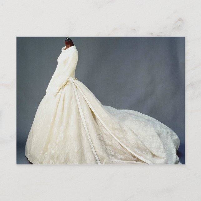 Postal vestido boda de Katharine Worsley (Anverso)