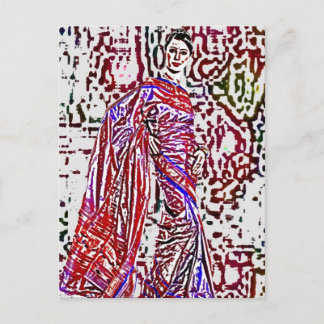 POSTAL VESTIDO BODA DE OYA