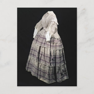 Postal Vestido de la cinolina, 1850-60