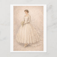 Vestido de novia de estilo vintage de los años 50