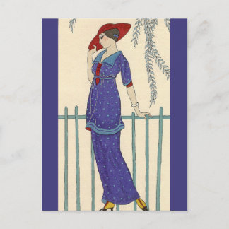 Postal Vestido de playa de George Barbier