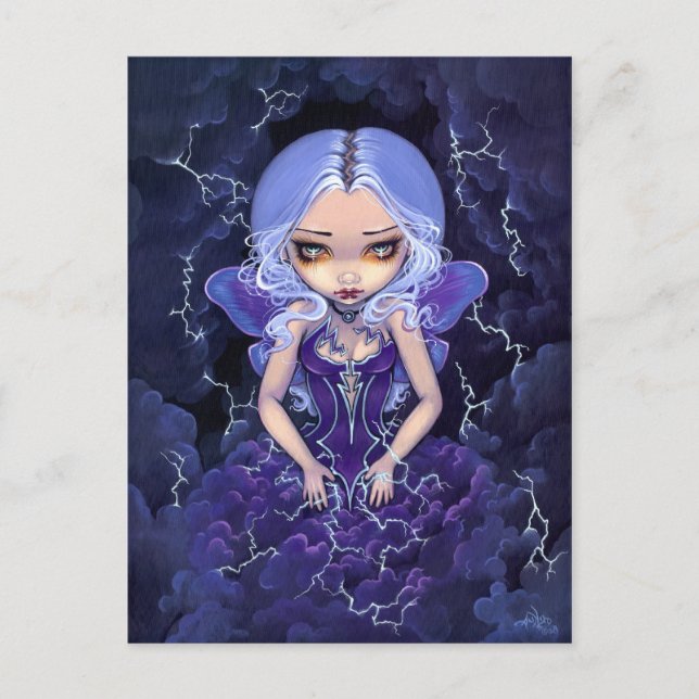 Postal "Vestido de tormentas" (Anverso)