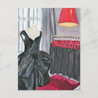 Postal "Vestido negro pequeño"