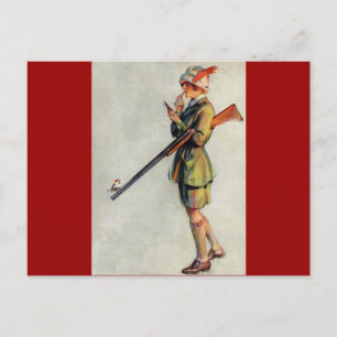 Postal Vestido Para Cazar