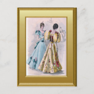 Postal Vestido para una pelota