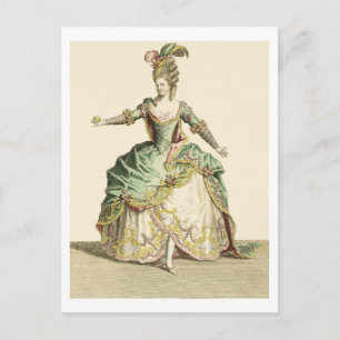 Postal Vestido para Venus en varias óperas, grabado por t