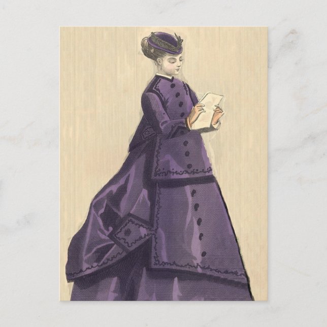 Postal Vestido victoriano (Anverso)
