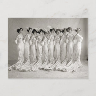 Postal Vestidos de noche, 1910