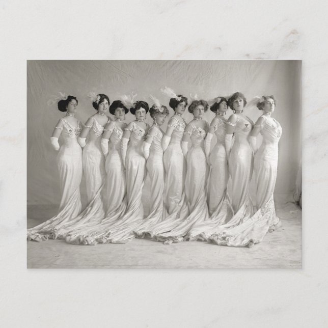 Postal Vestidos de noche, 1910 (Anverso)