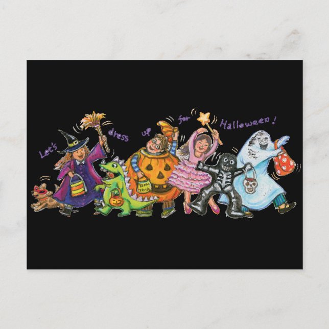 Postal Vestir Para Halloween (Anverso)