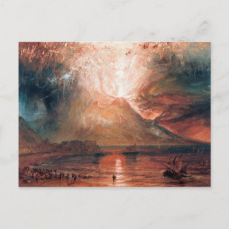 Postal Vesubio en Erupción por J. M. W. Turner (1820)