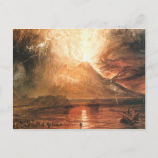 Postal Vesubio Erupting