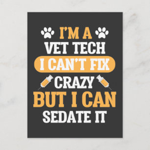 Postal Vet Tech Veterinaria Animal Rescate Veterinario