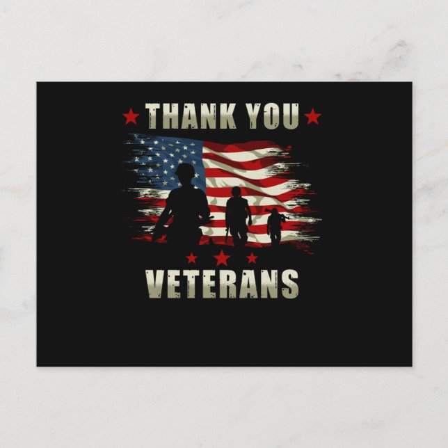 Postal Veterano agradece a EE. UU. (Anverso)