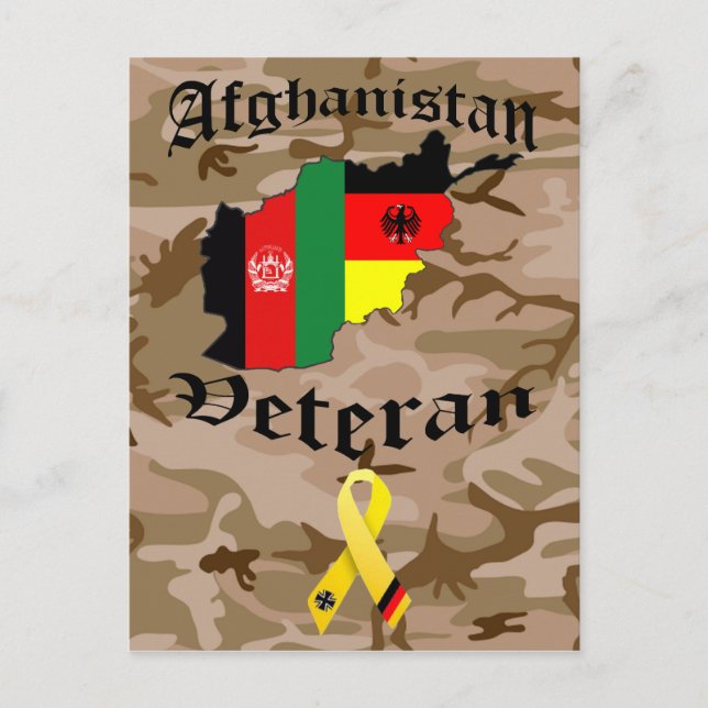 Postal Veterano alemán de Afganistán (Anverso)