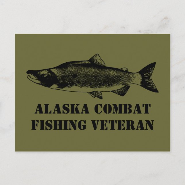 Postal Veterano de la Pesca de Combate de Alaska (Anverso)