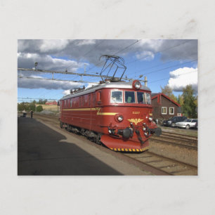 Postal Veterano del NSB El 11 en Eina st., Noruega