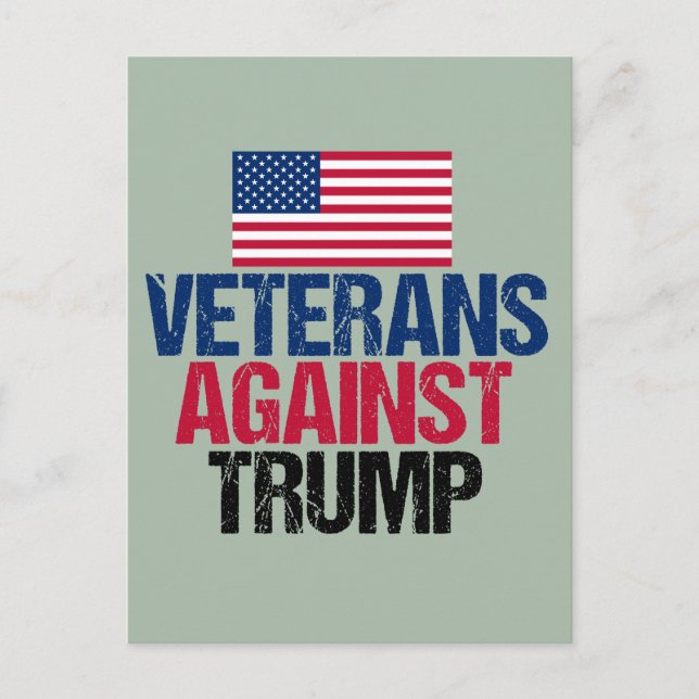 Postal Veteranos contra Trump (Anverso)