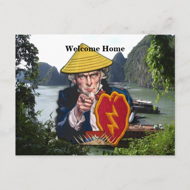 Postal veteranos veteranos de la división de infantería d (Anverso)