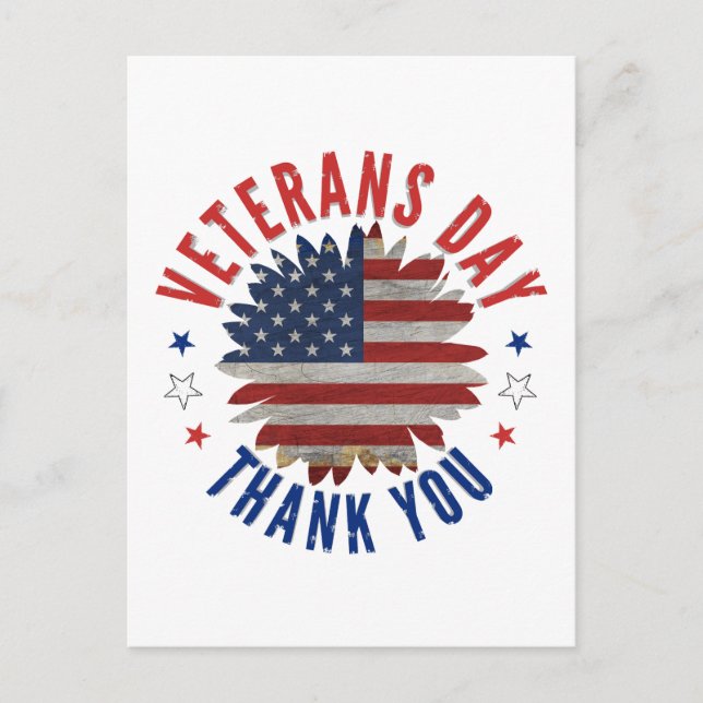 POSTAL VETERANS DAY GRACIAS (Anverso)
