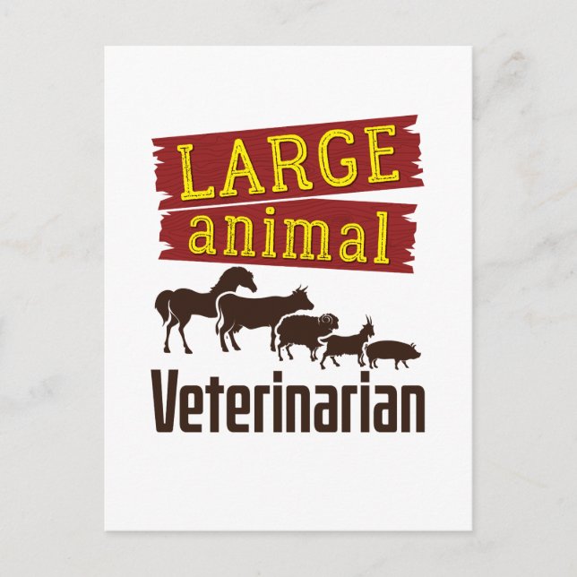 Postal Veterinaria de grandes animales (Anverso)