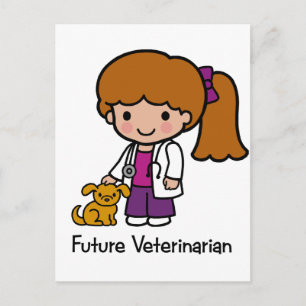 Postal Veterinario Futuro - Chica