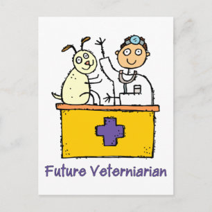 Postal Veterinario Futuro - Niño