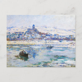 Postal Vetheuil en invierno Claude Monet